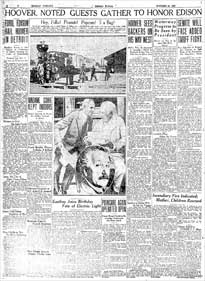 Newspaper Image - Oakland Tribune - Monday, October 21, 1929