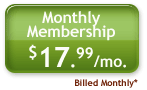 Good Value - Monthly Membership - $17.99/Month *Billed Monthly