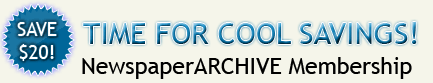 Membership Drive Sale - NewspaperARCHIVE Membership
