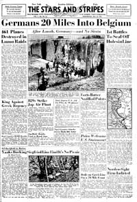 Germans 20 Miles Into Belgium