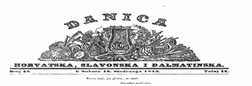 Danica horvatska Slavonska I Dalmatinska