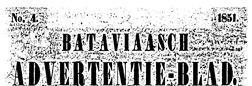 Bataviaasch Advertentie Blad