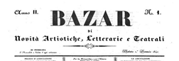 Bazar Di Novita Artistiche Letterarie E Teatrali