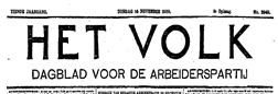 Het Volk Dagblad Voor De Arbeiderspartij
