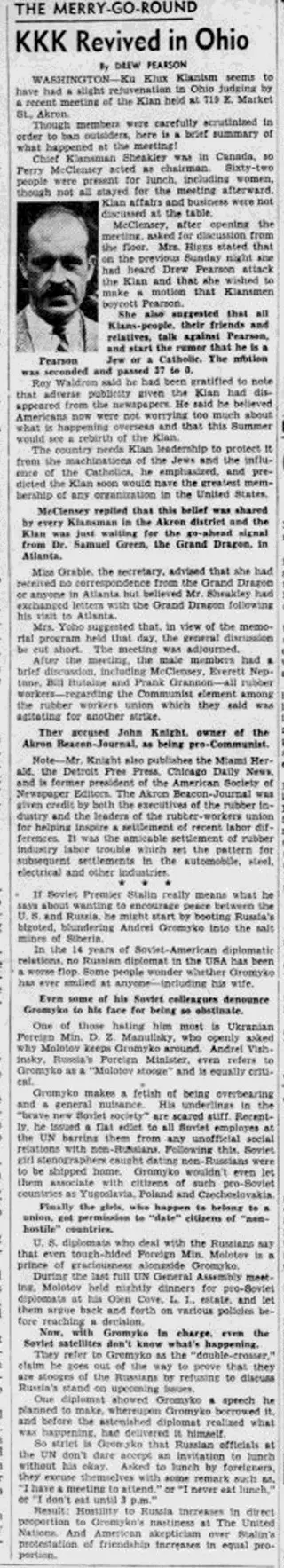 other Newspaper clipping from May 19, 1947 3886126