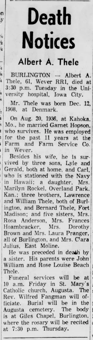 other Newspaper clipping from Feb 4, 1970 5270540