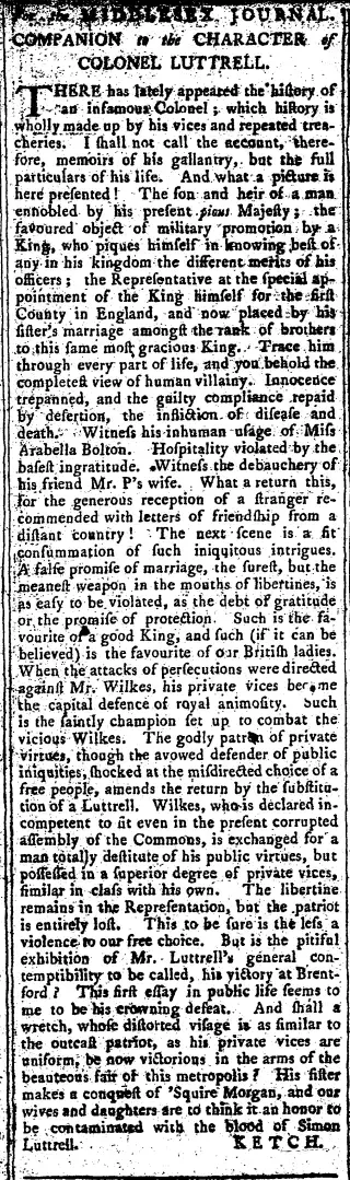 other Newspaper clipping from Jan 21, 1772 5632697