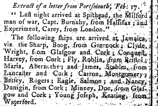 other Newspaper clipping from Feb 19, 1778 5636228