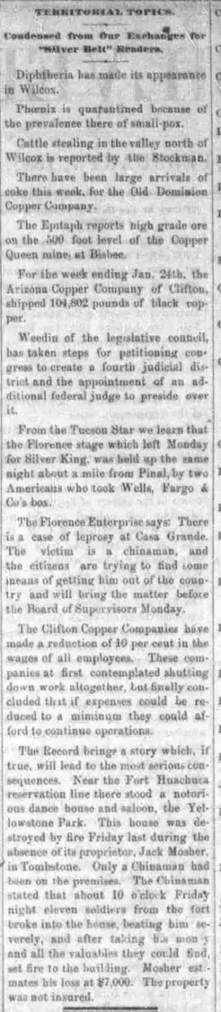 other Newspaper clipping from Feb 7, 1885 5636824