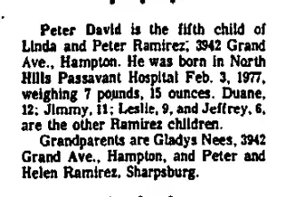 Birth Newspaper clipping from Feb 16, 1977 5636957