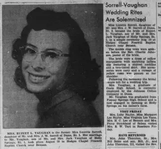 Marriage Newspaper clipping from Aug 13, 1951 5637095