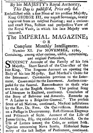 other Newspaper clipping from Dec 2, 1760 5637215