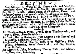 other Newspaper clipping from Sep 8, 1778 5638729