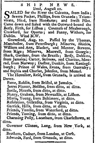 other Newspaper clipping from Aug 12, 1785 5638759