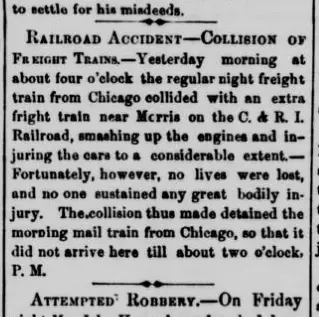 other Newspaper clipping from Oct 31, 1858 5639885