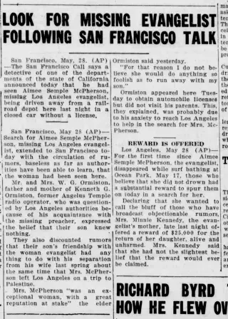 other Newspaper clipping from May 28, 1926 5641323
