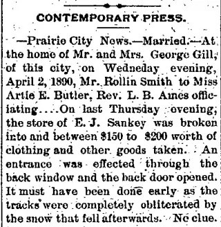 other Newspaper clipping from Apr 11, 1890 5641447