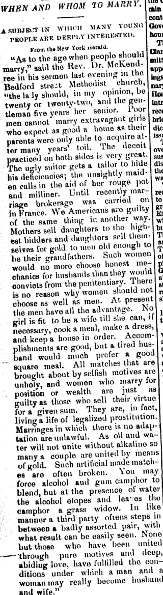 Marriage Newspaper clipping from Jun 22, 1883 5645560