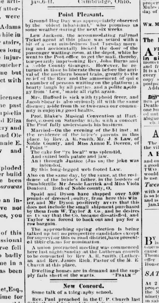 other Newspaper clipping from Feb 10, 1876 5646353