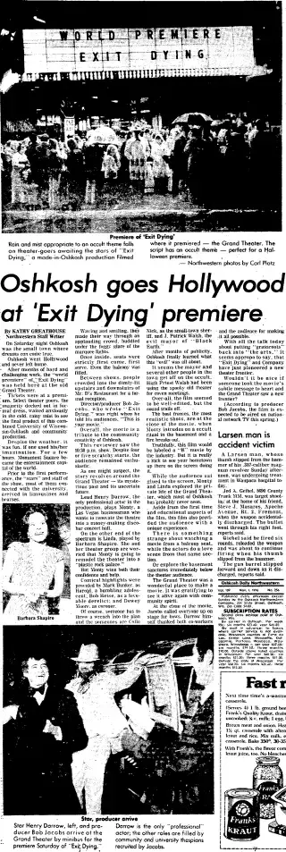 other Newspaper clipping from Nov 1, 1976 5647599