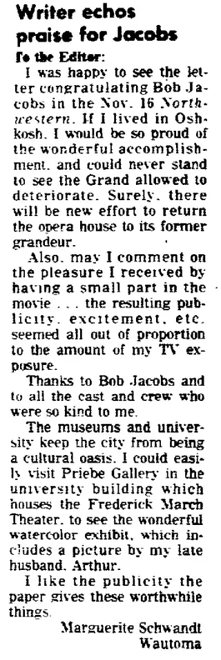 other Newspaper clipping from Nov 19, 1976 5647622