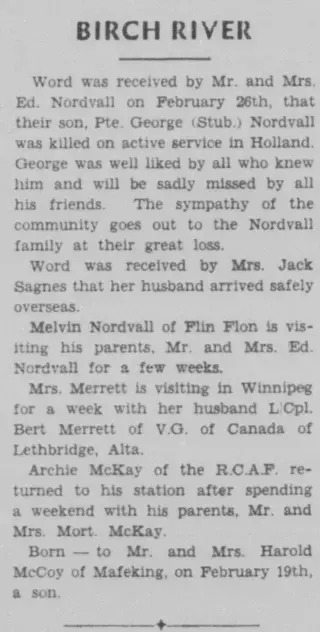 other Newspaper clipping from Mar 1, 1945 5648073