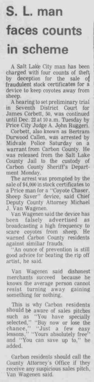 other Newspaper clipping from Dec 14, 1977 5648153