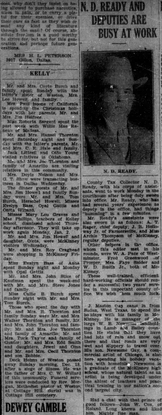 other Newspaper clipping from Jan 5, 1933 5648721