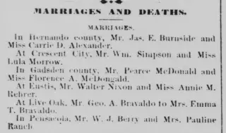 Marriage Newspaper clipping from Aug 21, 1883 5650350