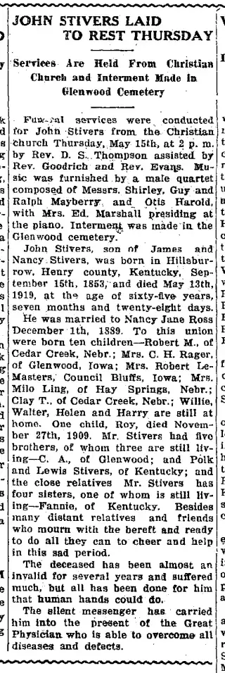 other Newspaper clipping from May 22, 1919 5651022
