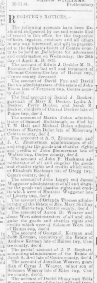 other Newspaper clipping from Apr 15, 1875 5651644