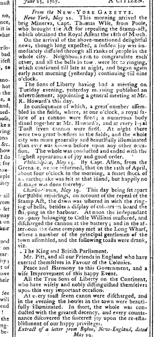 other Newspaper clipping from Jul 1, 1766 5654718
