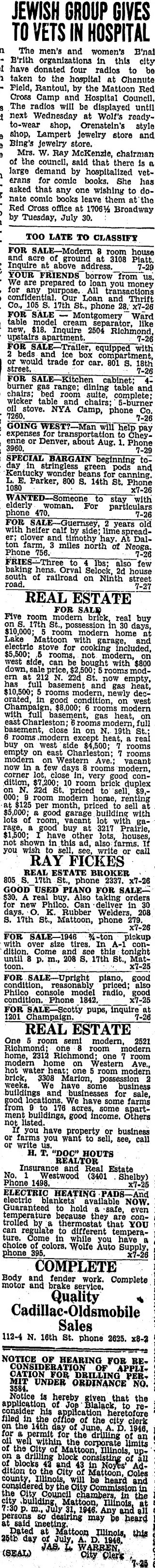 other Newspaper clipping from Jul 25, 1946 5654905