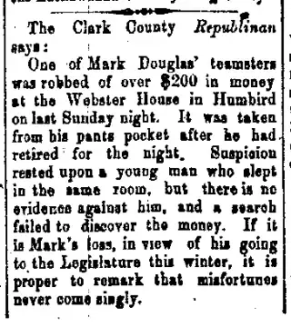 other Newspaper clipping from Jan 15, 1874 5654910