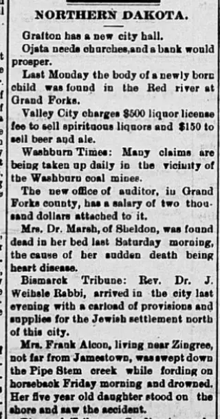 other Newspaper clipping from Apr 26, 1884 5656447