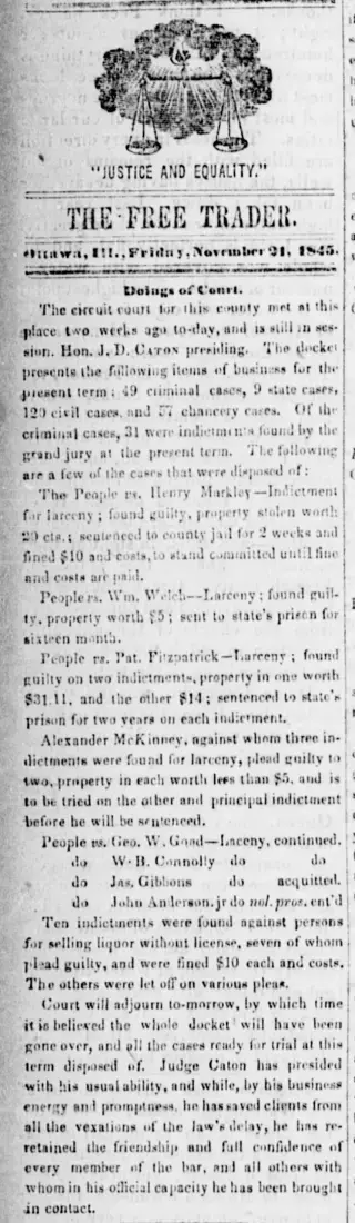 other Newspaper clipping from Nov 21, 1845 5657650