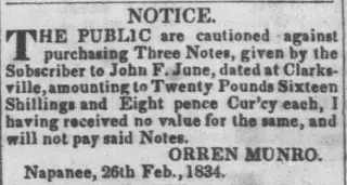 General news Newspaper clipping from Jun 11, 1834 5658275