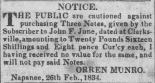 General news Newspaper clipping from Jul 2, 1834 5658284