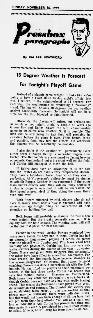 other Newspaper clipping from Nov 16, 1969 5658740