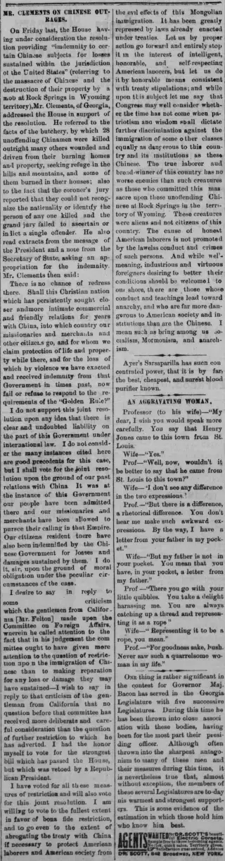 other Newspaper clipping from May 27, 1886 5659145