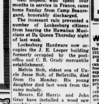 other Newspaper clipping from Jan 24, 1919 5660329