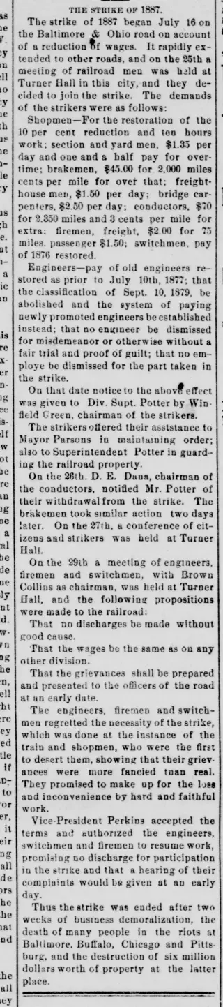 other Newspaper clipping from Feb 2, 1888 5661124