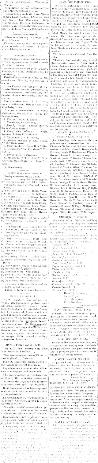 other Newspaper clipping from May 19, 1900 5661387