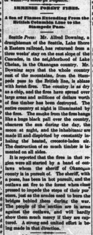 General news Newspaper clipping from Aug 29, 1889 5662250