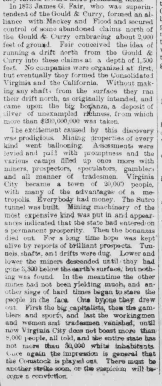 other Newspaper clipping from Jan 16, 1885 5663178