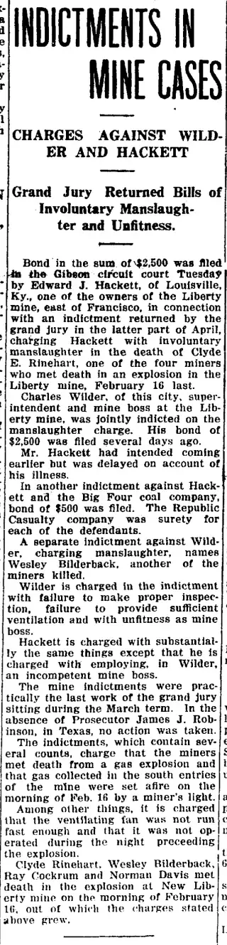 Crime Newspaper clipping from May 13, 1921 5663476
