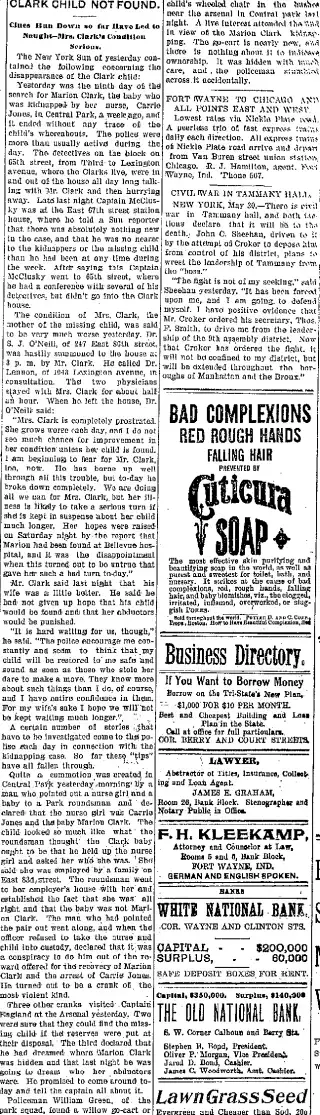 Crime Newspaper clipping from May 31, 1899 5663881