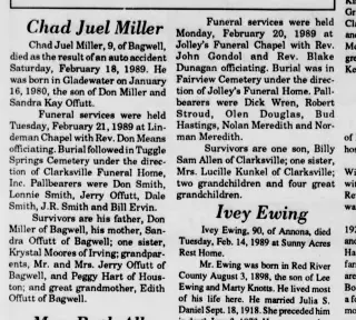 other Newspaper clipping from Feb 22, 1989 5664090