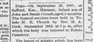 other Newspaper clipping from Oct 6, 1887 5664131