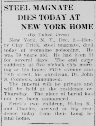other Newspaper clipping from Dec 2, 1919 5664179